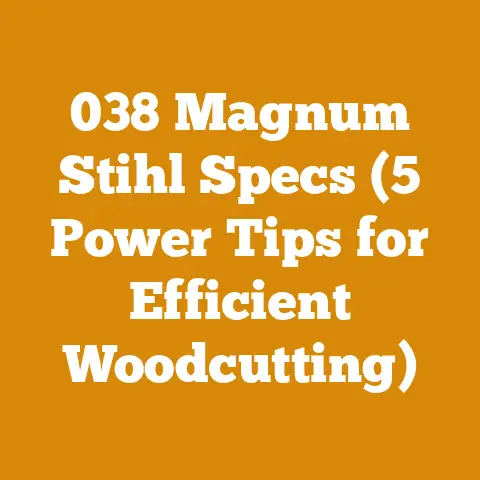 038 Magnum Stihl Specs (5 Power Tips for Efficient Woodcutting)