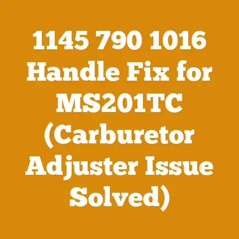 1145 790 1016 Handle Fix for MS201TC (Carburetor Adjuster Issue Solved)