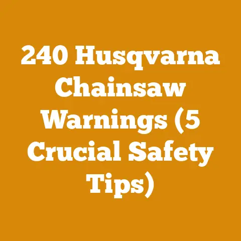 240 Husqvarna Chainsaw Warnings (5 Crucial Safety Tips)