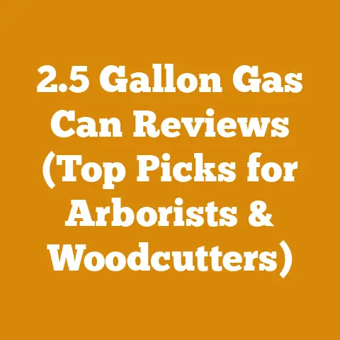 2.5 Gallon Gas Can Reviews (Top Picks for Arborists & Woodcutters)