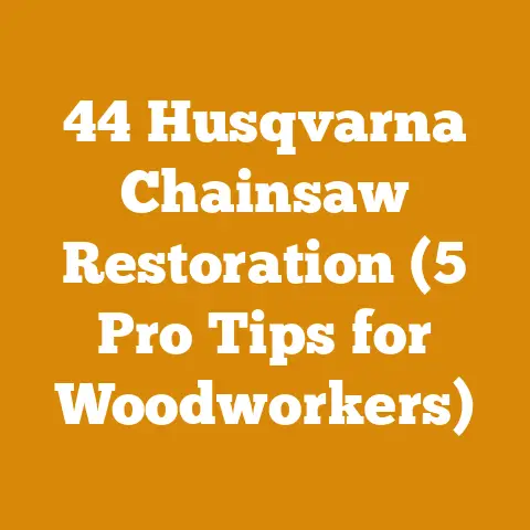 44 Husqvarna Chainsaw Restoration (5 Pro Tips for Woodworkers)