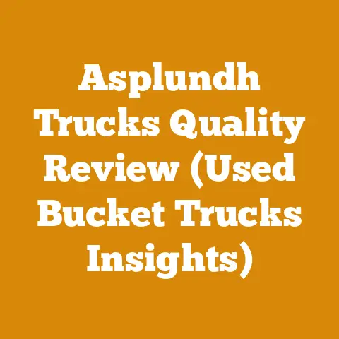 Asplundh Trucks Quality Review (Used Bucket Trucks Insights)
