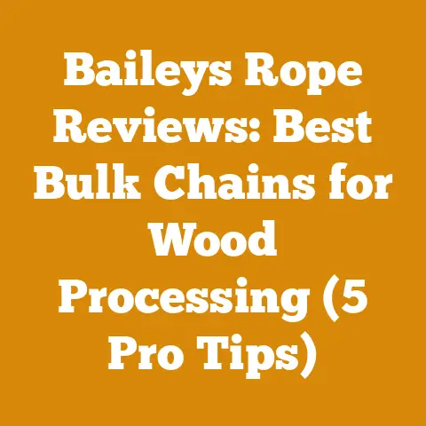 Baileys Rope Reviews: Best Bulk Chains for Wood Processing (5 Pro Tips)