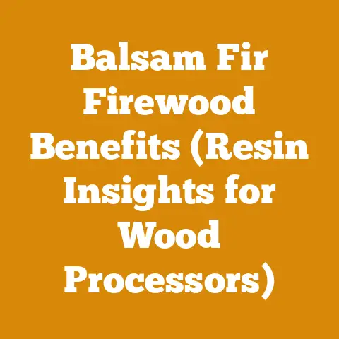 Balsam Fir Firewood Benefits (Resin Insights for Wood Processors)