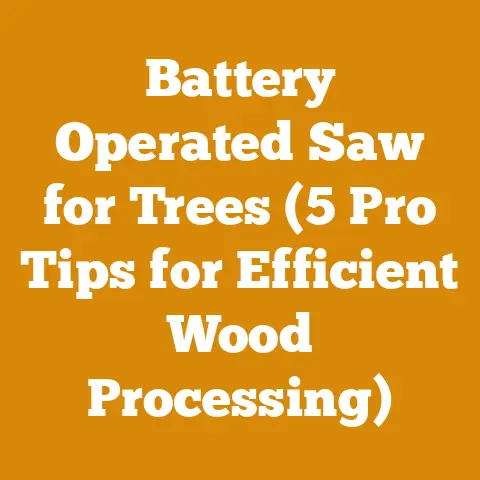 Battery Operated Saw for Trees (5 Pro Tips for Efficient Wood Processing)
