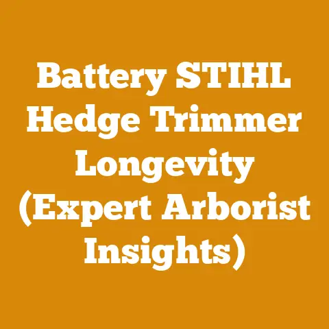 Battery STIHL Hedge Trimmer Longevity (Expert Arborist Insights)