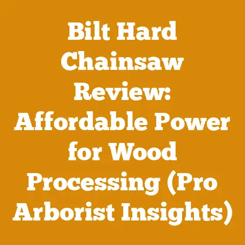 Bilt Hard Chainsaw Review: Affordable Power for Wood Processing (Pro Arborist Insights)
