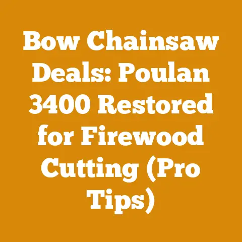 Bow Chainsaw Deals: Poulan 3400 Restored for Firewood Cutting (Pro Tips)