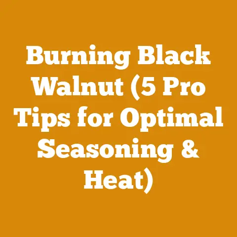 Burning Black Walnut (5 Pro Tips for Optimal Seasoning & Heat)