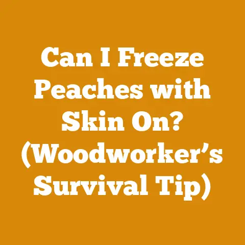 Can I Freeze Peaches with Skin On? (Woodworker’s Survival Tip)