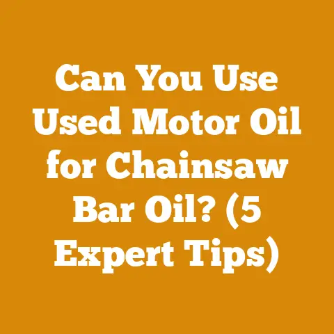 Can You Use Used Motor Oil for Chainsaw Bar Oil? (5 Expert Tips)