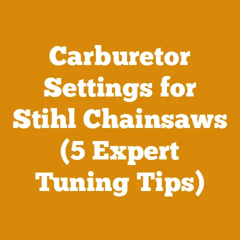 Carburetor Settings for Stihl Chainsaws (5 Expert Tuning Tips)
