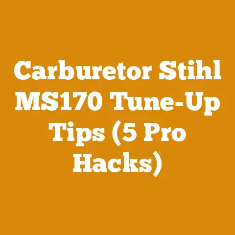 Carburetor Stihl MS170 Tune-Up Tips (5 Pro Hacks)