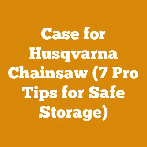 Case for Husqvarna Chainsaw (7 Pro Tips for Safe Storage)