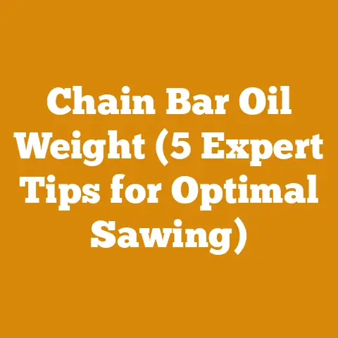 Chain Bar Oil Weight (5 Expert Tips for Optimal Sawing)