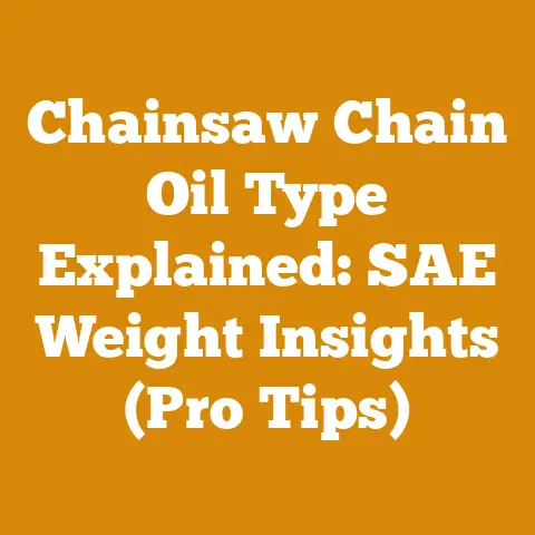 Chainsaw Chain Oil Type Explained: SAE Weight Insights (Pro Tips)