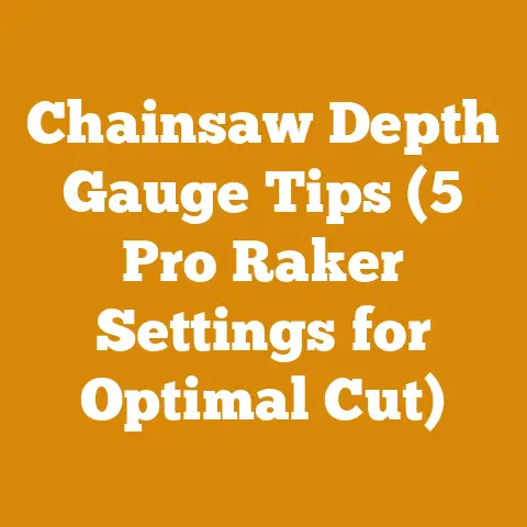 Chainsaw Depth Gauge Tips (5 Pro Raker Settings for Optimal Cut)