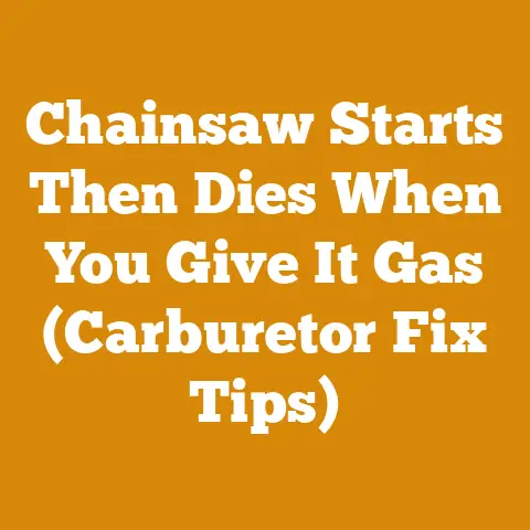 Chainsaw Starts Then Dies When You Give It Gas (Carburetor Fix Tips)
