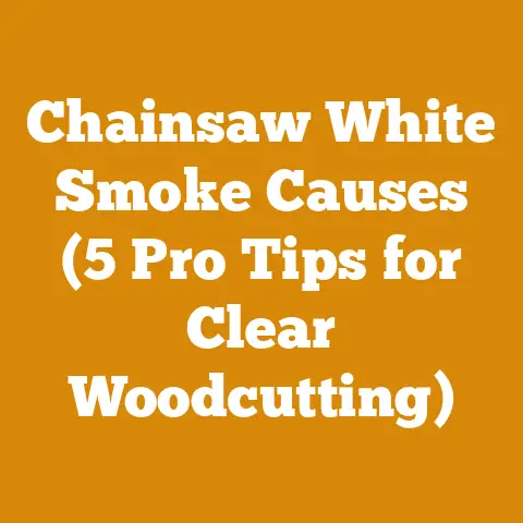 Chainsaw White Smoke Causes (5 Pro Tips for Clear Woodcutting)