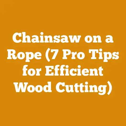 Chainsaw on a Rope (7 Pro Tips for Efficient Wood Cutting)