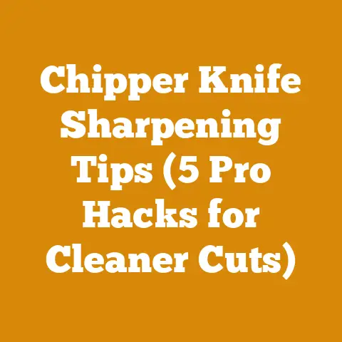 Chipper Knife Sharpening Tips (5 Pro Hacks for Cleaner Cuts)