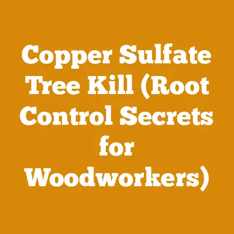 Copper Sulfate Tree Kill (Root Control Secrets for Woodworkers)