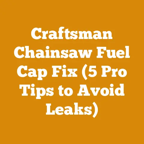 Craftsman Chainsaw Fuel Cap Fix (5 Pro Tips to Avoid Leaks)