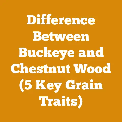 Difference Between Buckeye and Chestnut Wood (5 Key Grain Traits)
