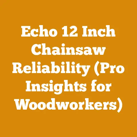 Echo 12 Inch Chainsaw Reliability (Pro Insights for Woodworkers)