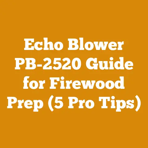 Echo Blower PB-2520 Guide for Firewood Prep (5 Pro Tips)