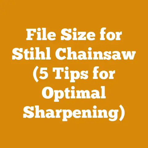 File Size for Stihl Chainsaw (5 Tips for Optimal Sharpening)