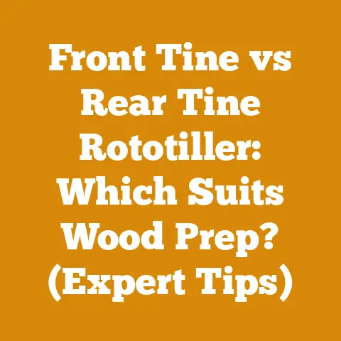 Front Tine vs Rear Tine Rototiller: Which Suits Wood Prep? (Expert Tips)