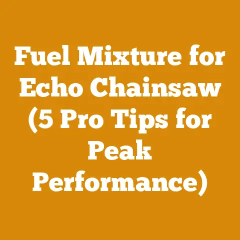 Fuel Mixture for Echo Chainsaw (5 Pro Tips for Peak Performance)