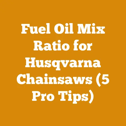 Fuel Oil Mix Ratio for Husqvarna Chainsaws (5 Pro Tips)