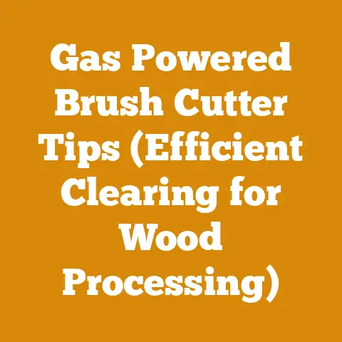 Gas Powered Brush Cutter Tips (Efficient Clearing for Wood Processing)