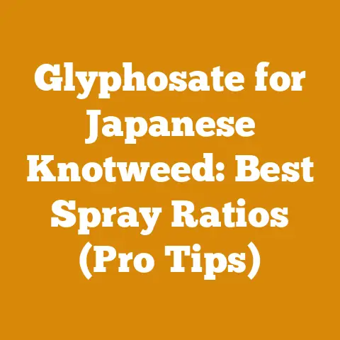 Glyphosate for Japanese Knotweed: Best Spray Ratios (Pro Tips)