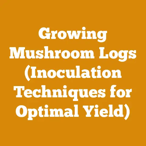 Growing Mushroom Logs (Inoculation Techniques for Optimal Yield)