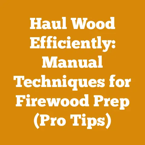 Haul Wood Efficiently: Manual Techniques for Firewood Prep (Pro Tips)