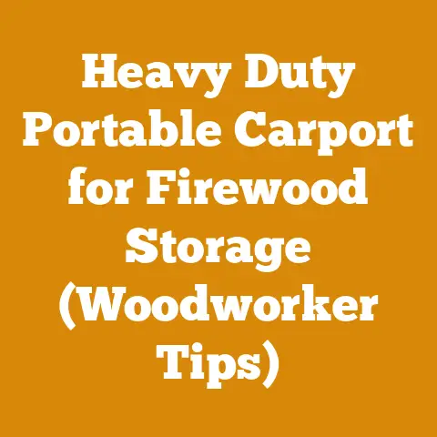 Heavy Duty Portable Carport for Firewood Storage (Woodworker Tips)