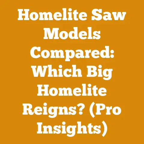 Homelite Saw Models Compared: Which Big Homelite Reigns? (Pro Insights)