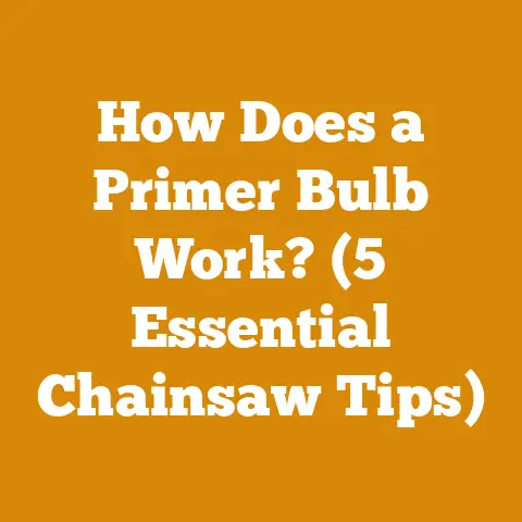 How Does a Primer Bulb Work? (5 Essential Chainsaw Tips)