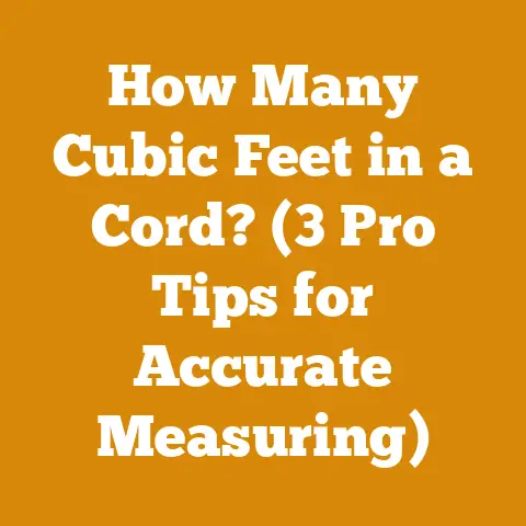 How Many Cubic Feet in a Cord? (3 Pro Tips for Accurate Measuring)