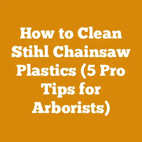 How to Clean Stihl Chainsaw Plastics (5 Pro Tips for Arborists)