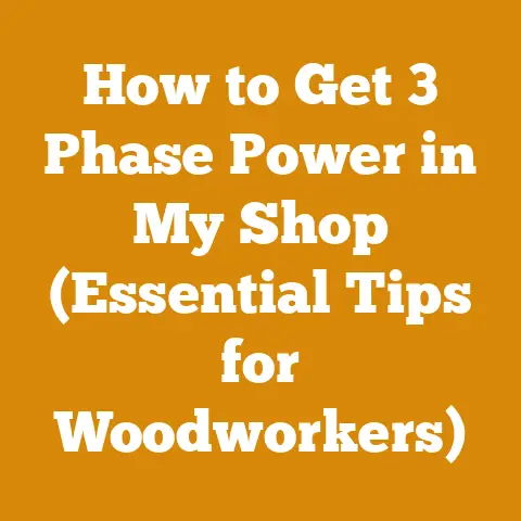 How to Get 3 Phase Power in My Shop (Essential Tips for Woodworkers)