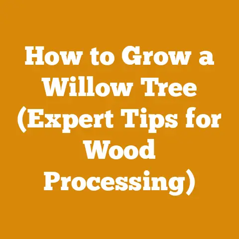 How to Grow a Willow Tree (Expert Tips for Wood Processing)