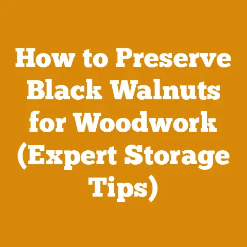 How to Preserve Black Walnuts for Woodwork (Expert Storage Tips)