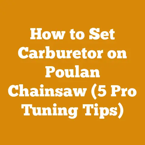 How to Set Carburetor on Poulan Chainsaw (5 Pro Tuning Tips)