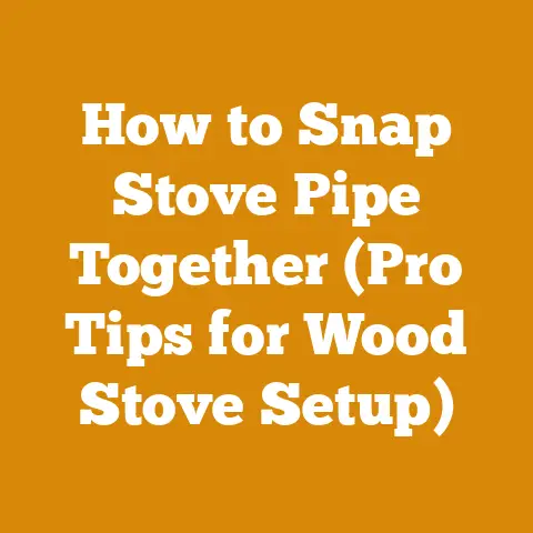 How to Snap Stove Pipe Together (Pro Tips for Wood Stove Setup)