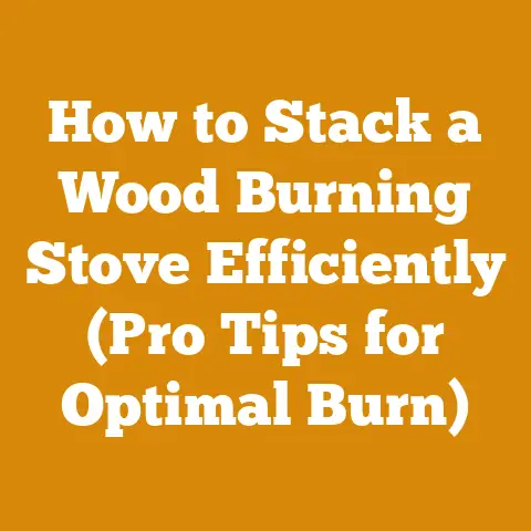 How to Stack a Wood Burning Stove Efficiently (Pro Tips for Optimal Burn)