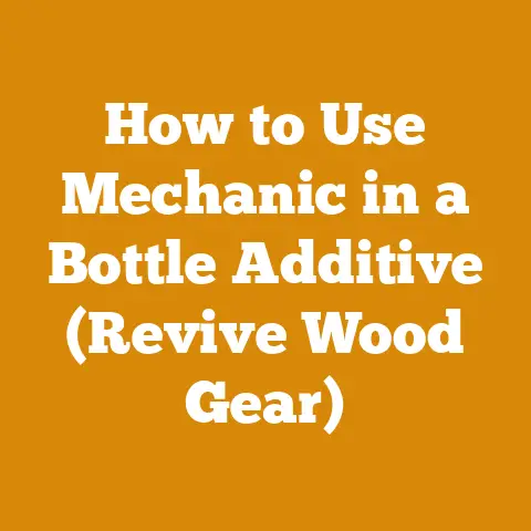 How to Use Mechanic in a Bottle Additive (Revive Wood Gear)